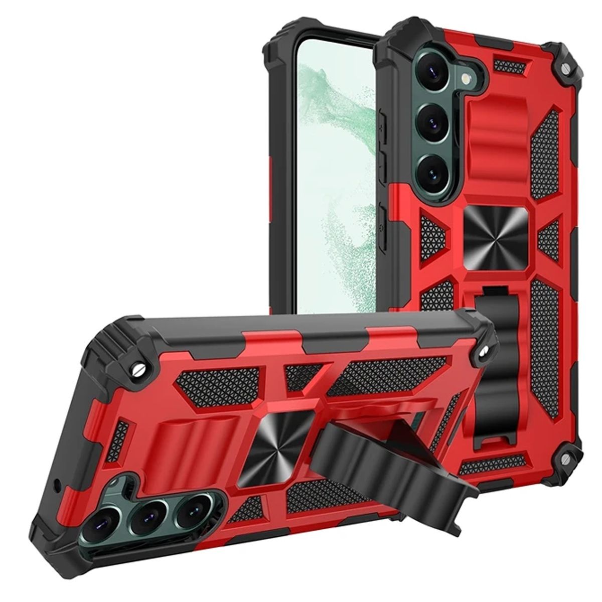 GENERICO - Carcasa Compatible con Samsung A37 5G Antigolpe Reforzada Armor - Rojo
