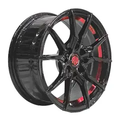 GENERICO - Set 4 Llantas 15x7 4X100/4X114 Et35 V-NENO B-UC-RED