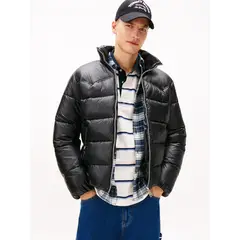 TOMMY HILFIGER - Parka Acolchada Repelente Al Agua Negro Tommy Jeans