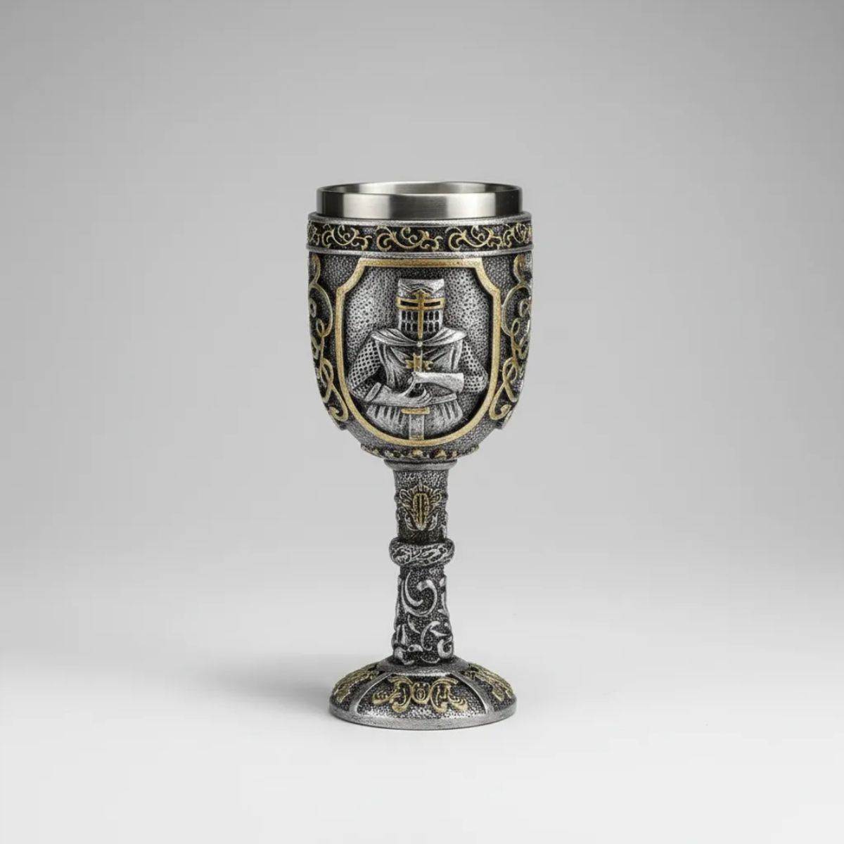 GENERICO - Copa Cáliz Medieval Y Gótica Acero Inoxidable Varios Diseño