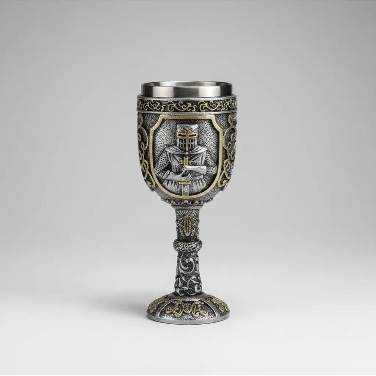 GENERICO - Copa Cáliz Medieval Y Gótica Acero Inoxidable Varios Diseño