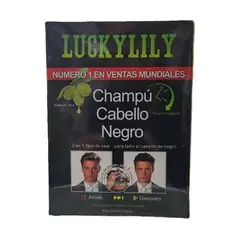 GENERICO - Shampoo con Tinte Negro. Incluye Mascarillas Capilares