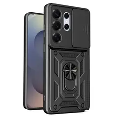 GENERICO - Carcasa Compatible con Samsung Galaxy S26 Ultra Reforzada Con Cubre Cámara - Negro