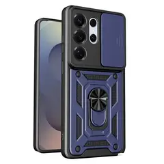 GENERICO - Carcasa Compatible con Samsung Galaxy S26 Ultra Reforzada Con Cubre Cámara - Azul
