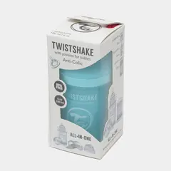 TWISTSHAKE - Mamadera Anti-cólicos Todo en 1 180ml - Celeste