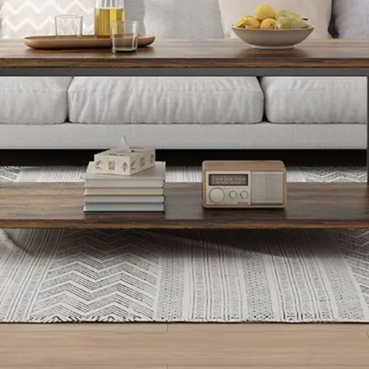 IDEEHOUSE - Mesa De Centro Con Forma De Nube 110x50x45cm