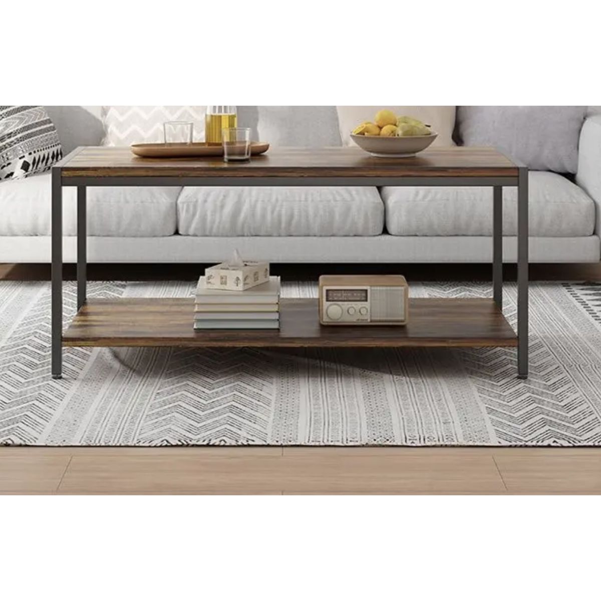 IDEEHOUSE - Mesa De Centro Con Forma De Nube 110x50x45cm