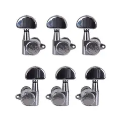 SCORPION - SET 6 CLAVIJEROS PARA GUITARRA ACÚSTICA 3+3 CROMADO