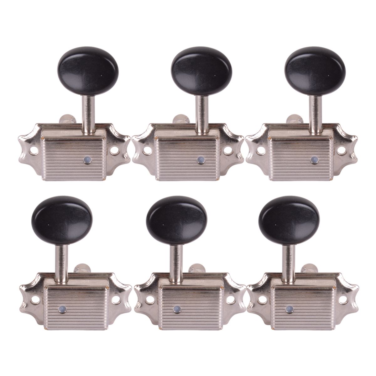 SCORPION - SET 6 CLAVIJEROS PARA GUITARRA ACÚSTICA 3+3 CROMADO SCORPION
