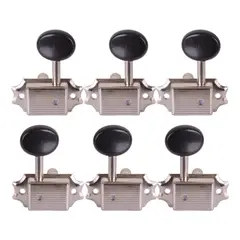 SCORPION - SET 6 CLAVIJEROS PARA GUITARRA ACÚSTICA 3+3 CROMADO