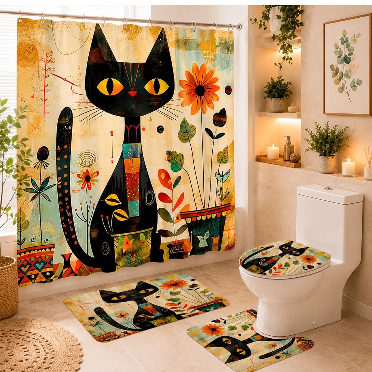 GENERICO - Set De Baño De 4 Piezas Diseño17