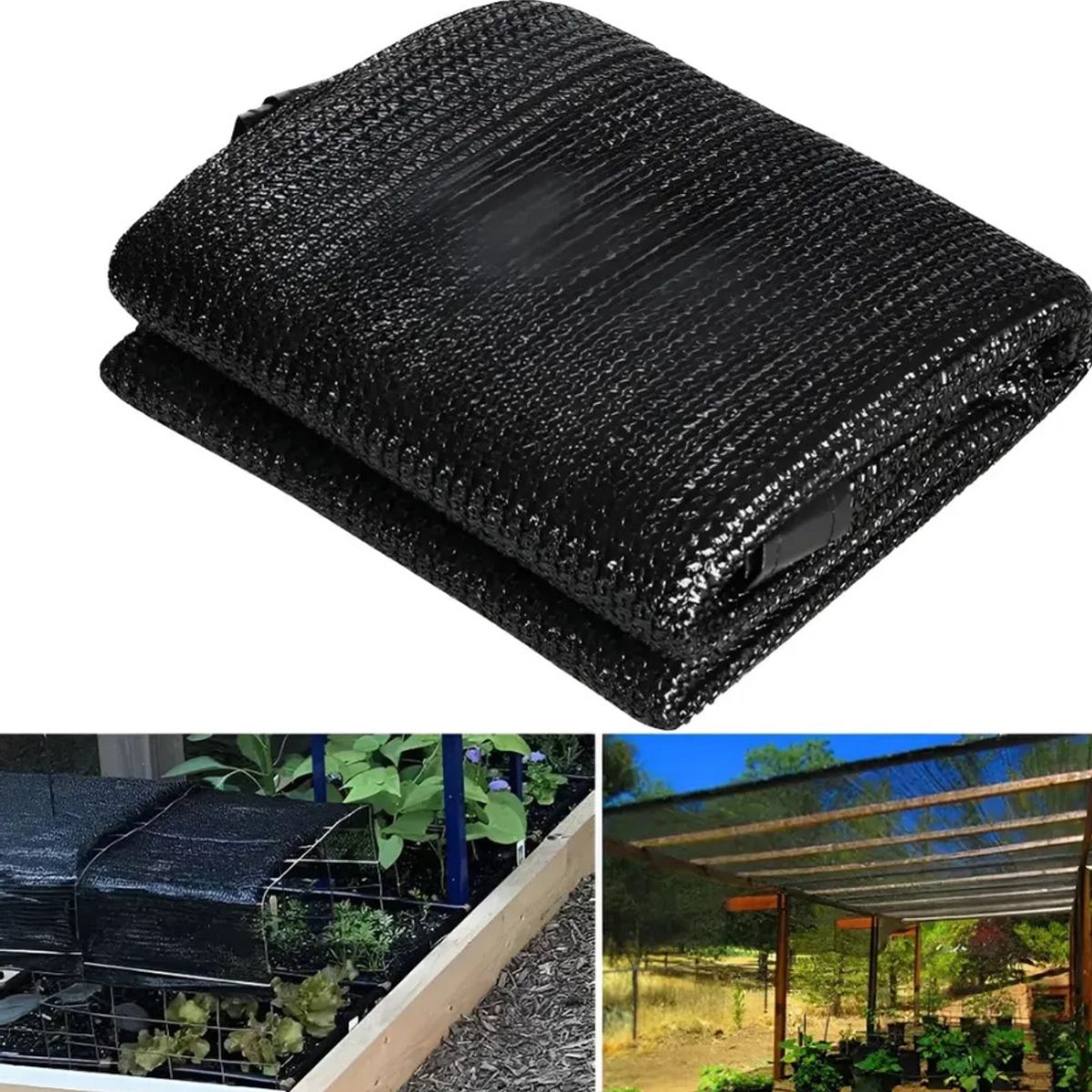 GENERICO - Malla Cercos Raschel 2m X 10 Mt Sombra Techo Terraza Jardin