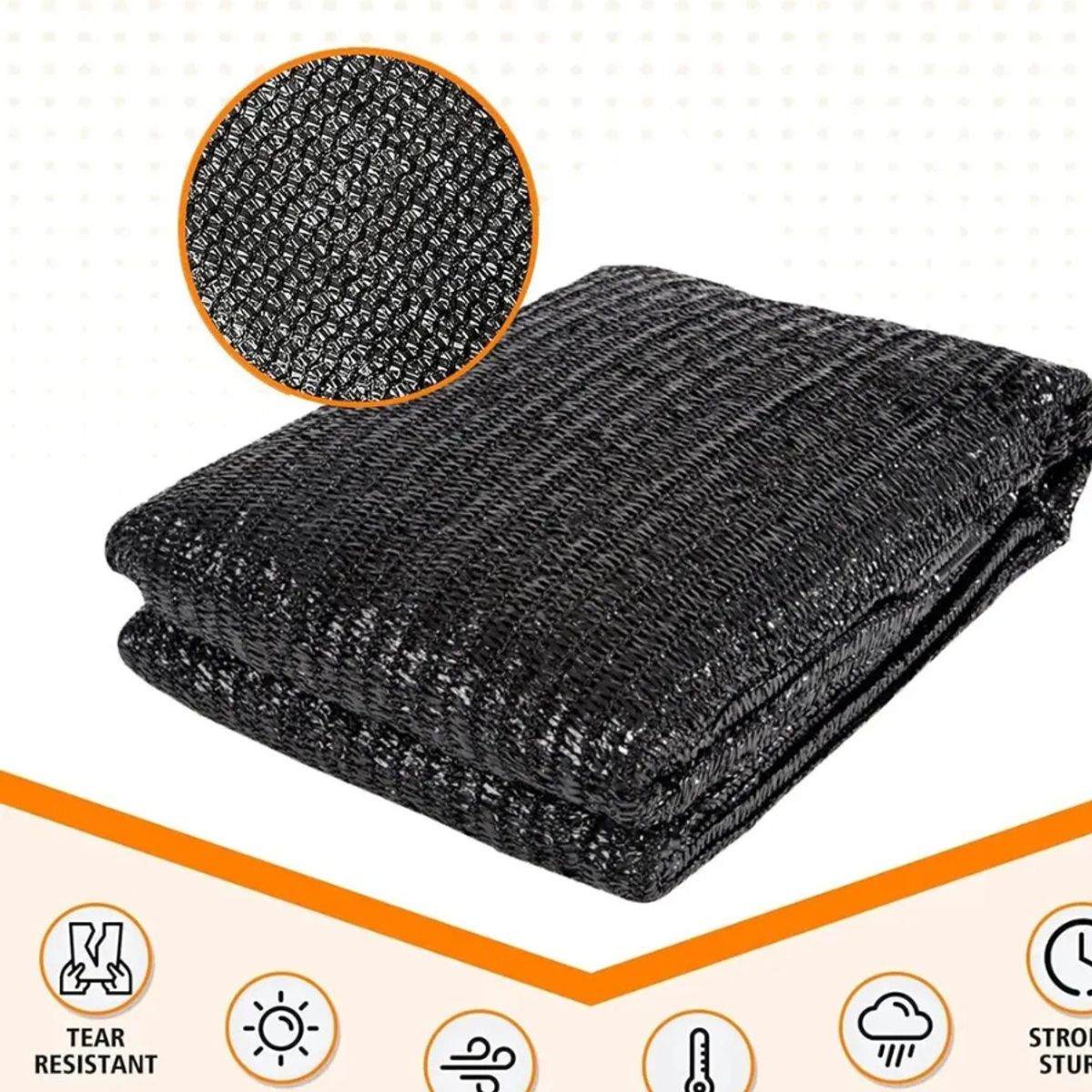 GENERICO - Malla Cercos Raschel 2m X 10 Mt Sombra Techo Terraza Jardin