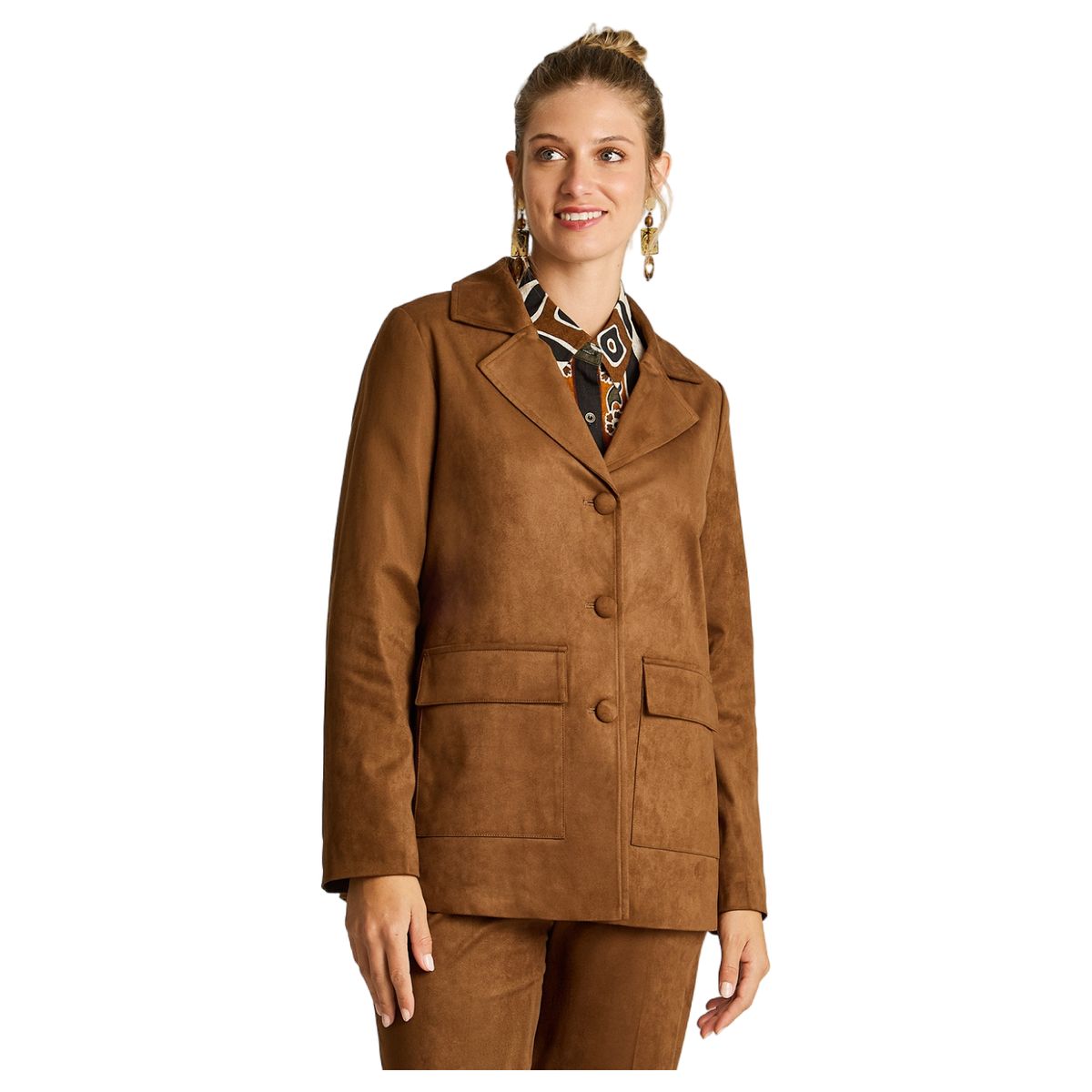 LORENZO DI PONTTI - Chaqueta Manga Larga Mujer Camel