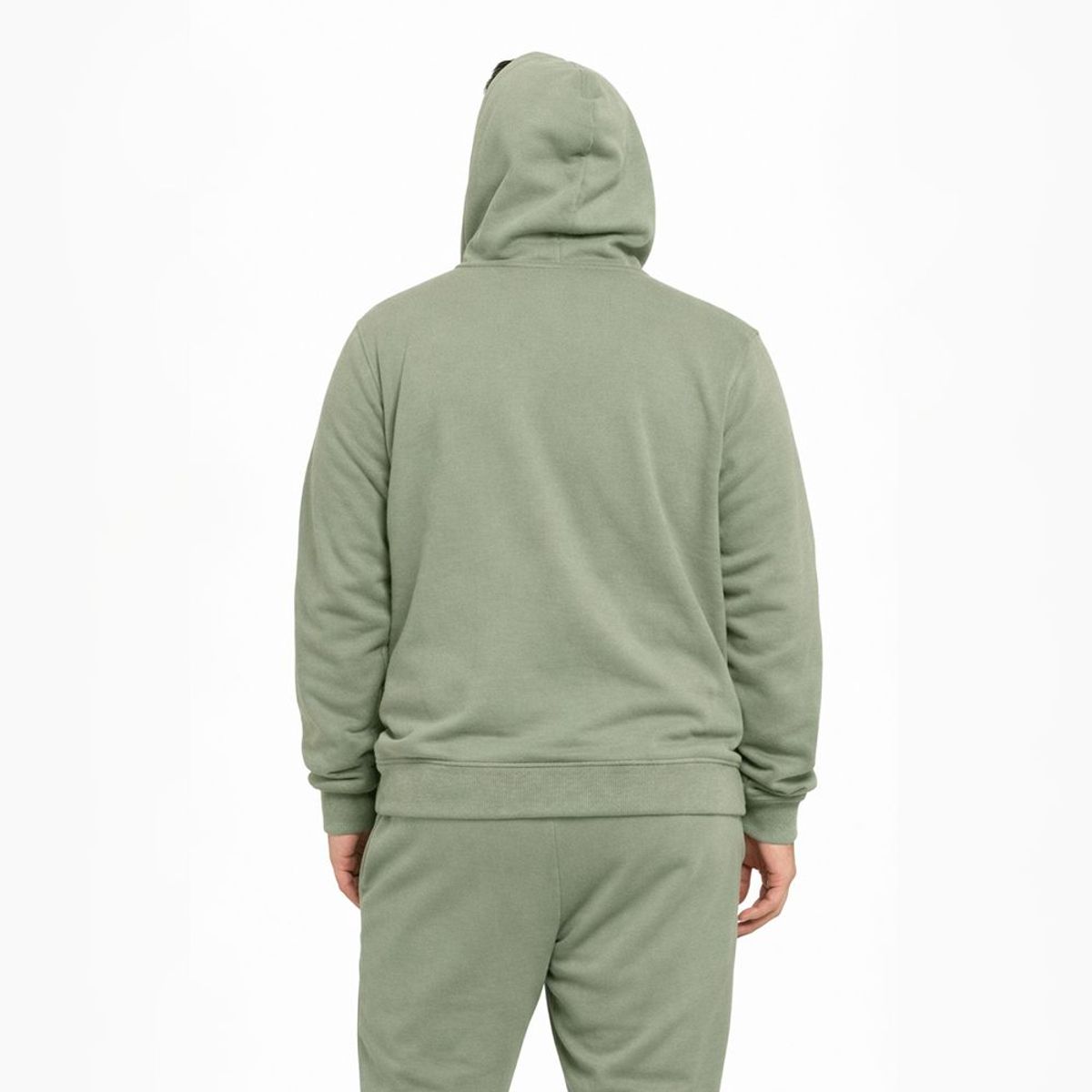 GANGSTER - Plus Poleron Fullzipper Step Verde Oliva