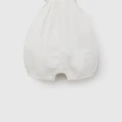 COLLOKY - Bombacho bambula tela liviana niña crema 0-3M a 9-12M