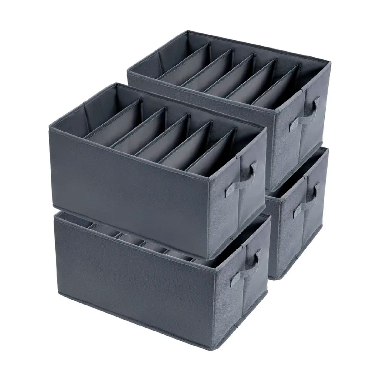 ESHOPANGIE - Pack 4 Bolsas Organizador Ropa Caja Plegable Con Asa