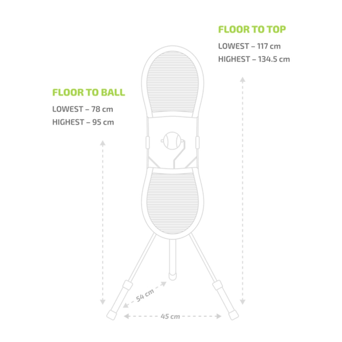 TOP SPIN - Entrenador de Topspin para Tenis Ajustable TopSpin Pro