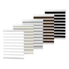 GENERICO - Cortina Roller Dúo Día y Noche Zebra Beige 180x180 cm