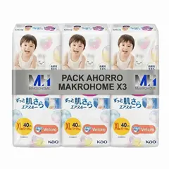 MERRIES - Pack X3 Pañales Talla Xl (120 Uds) Ahorro Y Calidad