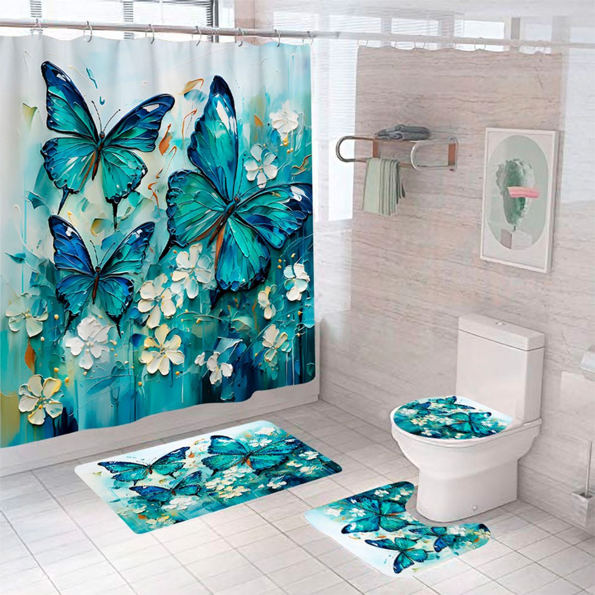 GENERICO - Set De Baño De 4 Piezas Diseño19