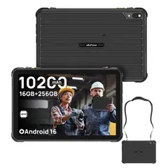 ULEFONE - Tablet Rugged RugKing Pad 2 Pro - 10 Pulg. 16GB, 4G, Linterna, Android 16, Correa