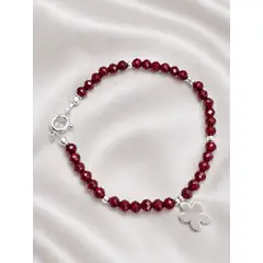 GENERICO - Pulsera Ágata Roja Natural