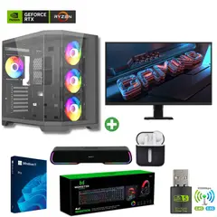 AMD CORP - Pc Gamer AMD Ryzen 7 9700X - 32GB RAM - RTX5070 - 2TB - Wifi - (Monitor 27+ Parlante + HP)-S530-B