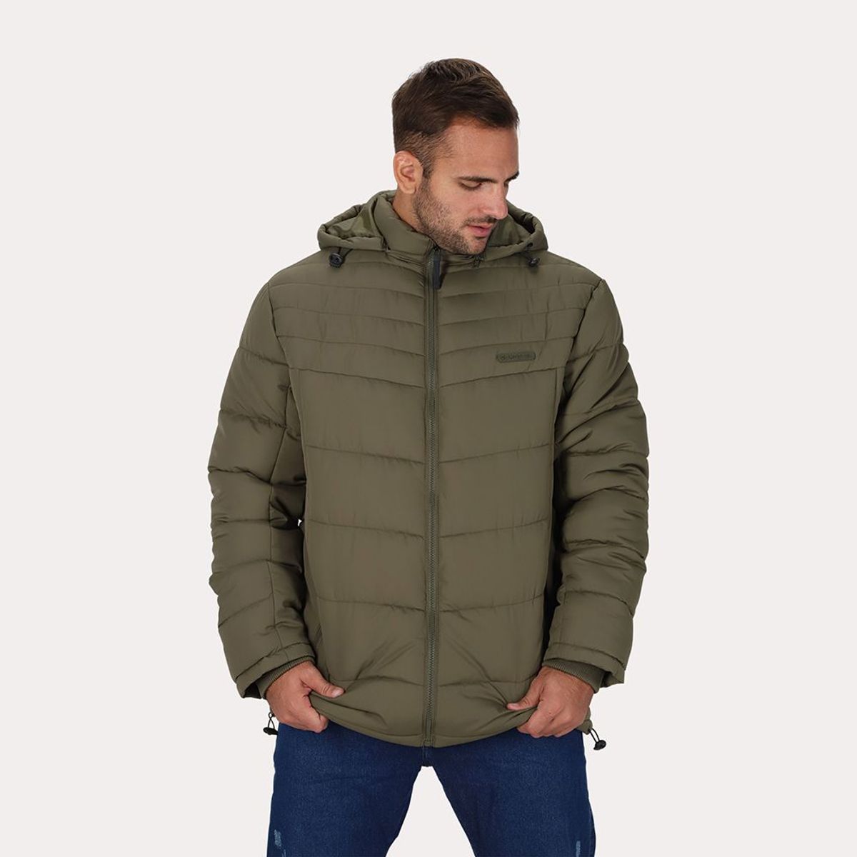 GANGSTER - Plus Parka Vetra Oliva Escuro Gangster