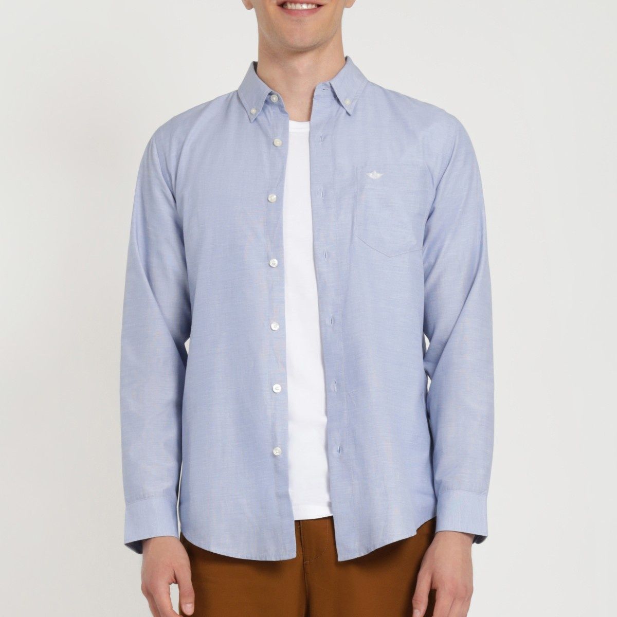 DOCKERS - Camisa Woven Refine End Delft