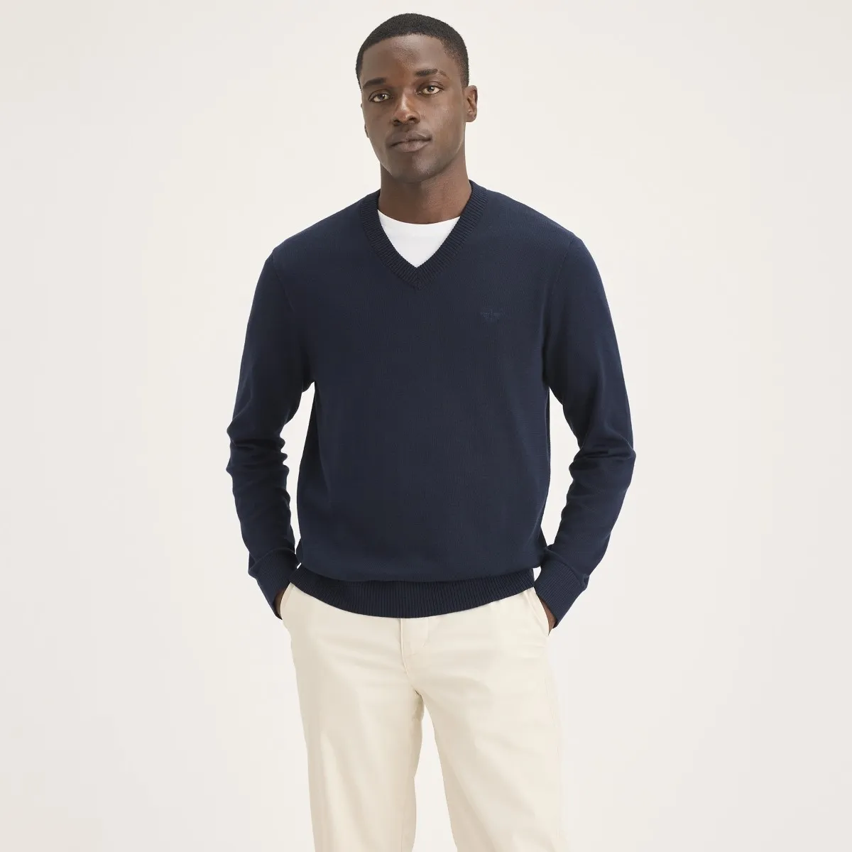DOCKERS - Sweater V Neck Navy Blazer