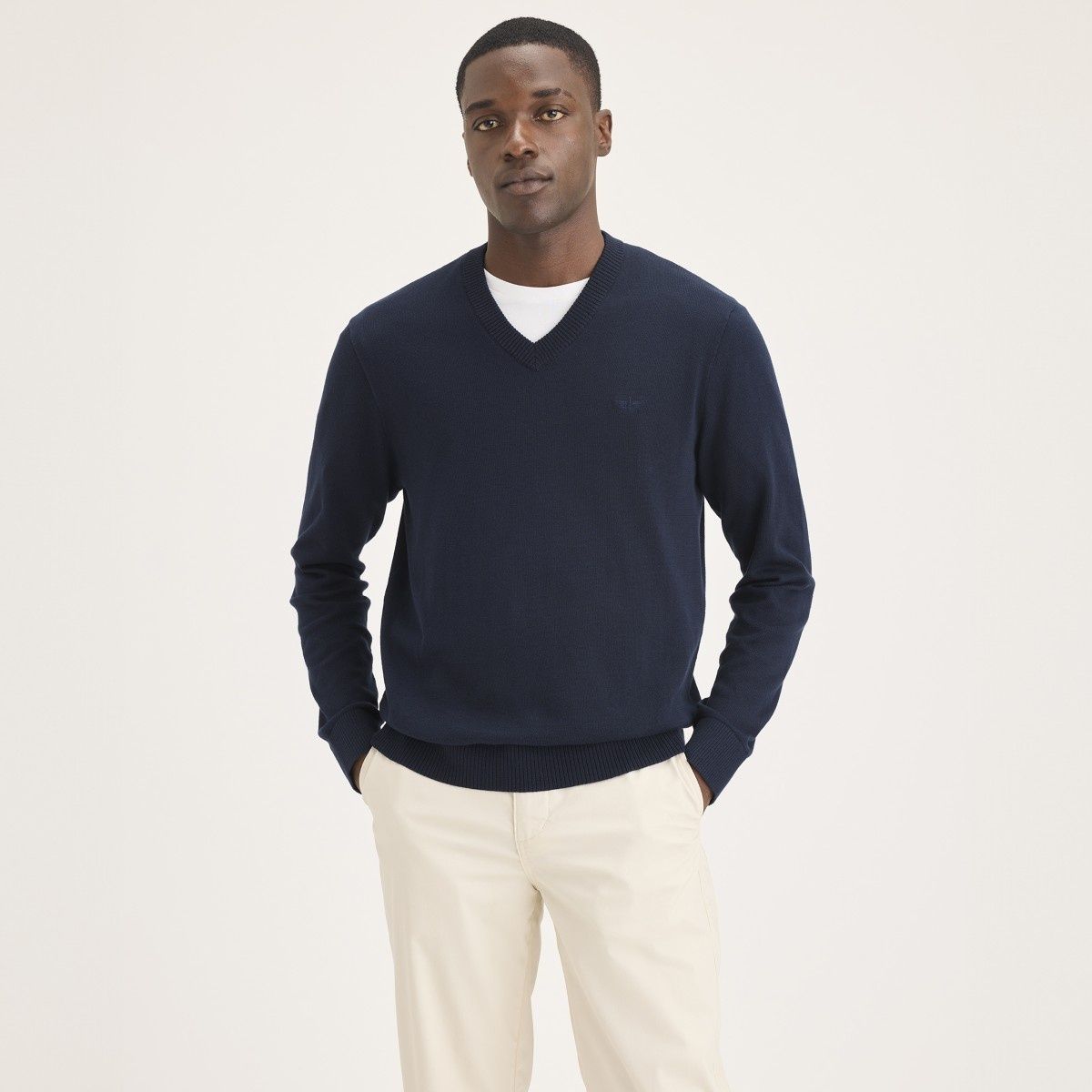 DOCKERS - Sweater V Neck Navy Blazer