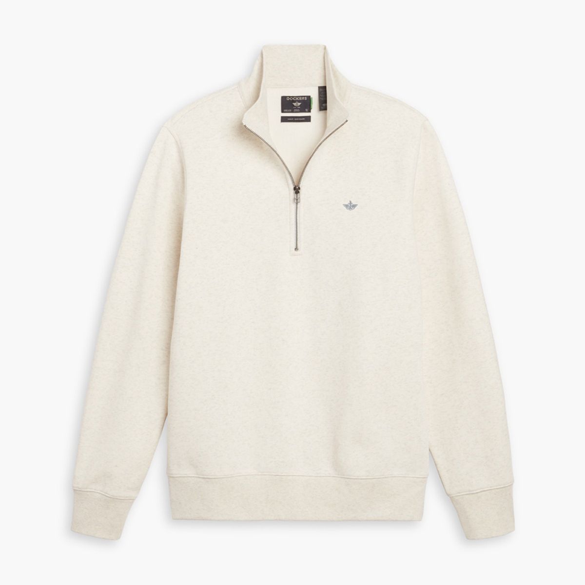 DOCKERS - Poleron 14 Zip Fleece Cream Heather