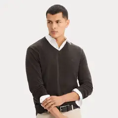 DOCKERS - Sweater V Neck Licorice