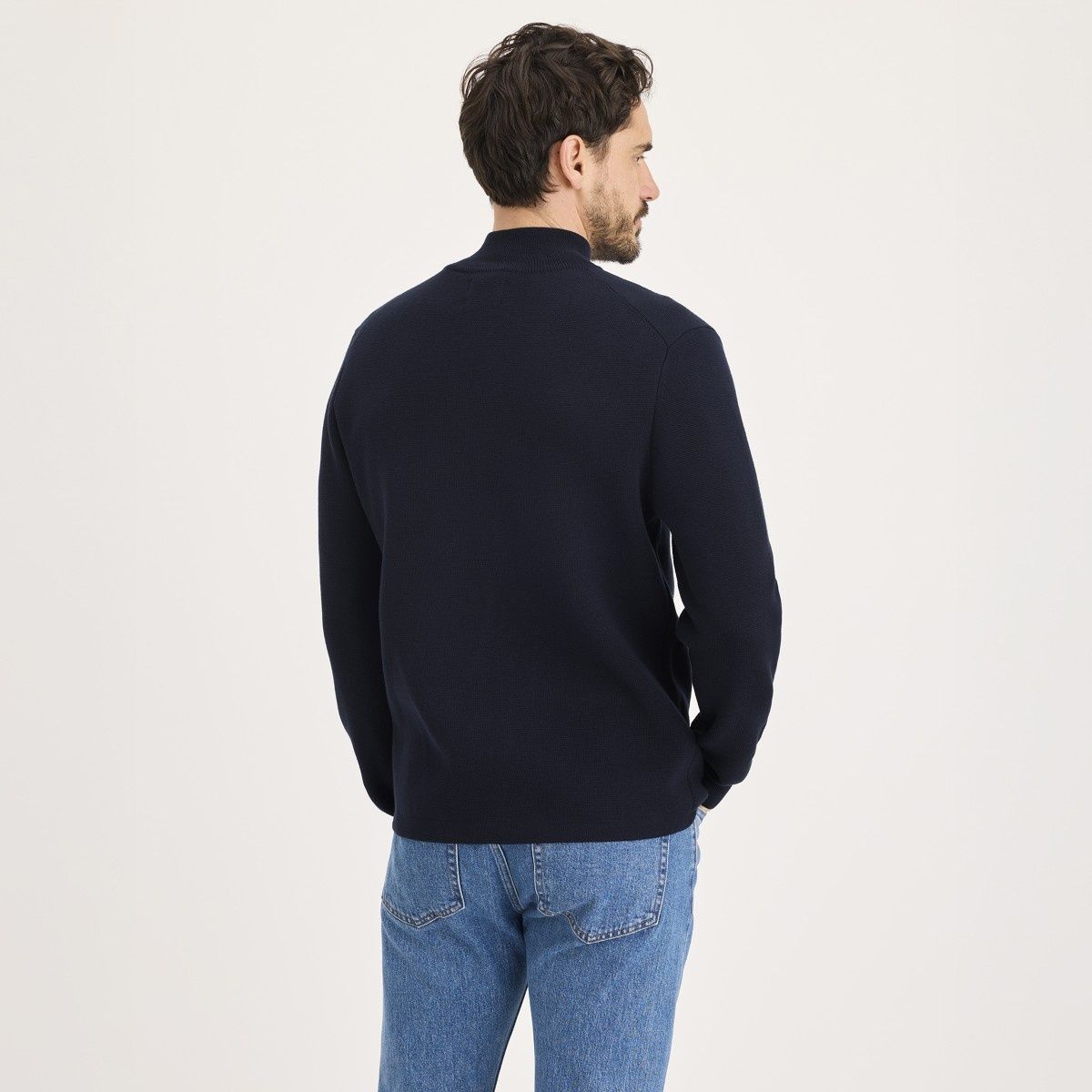 DOCKERS - Sweater Full Zip Navy Blazer