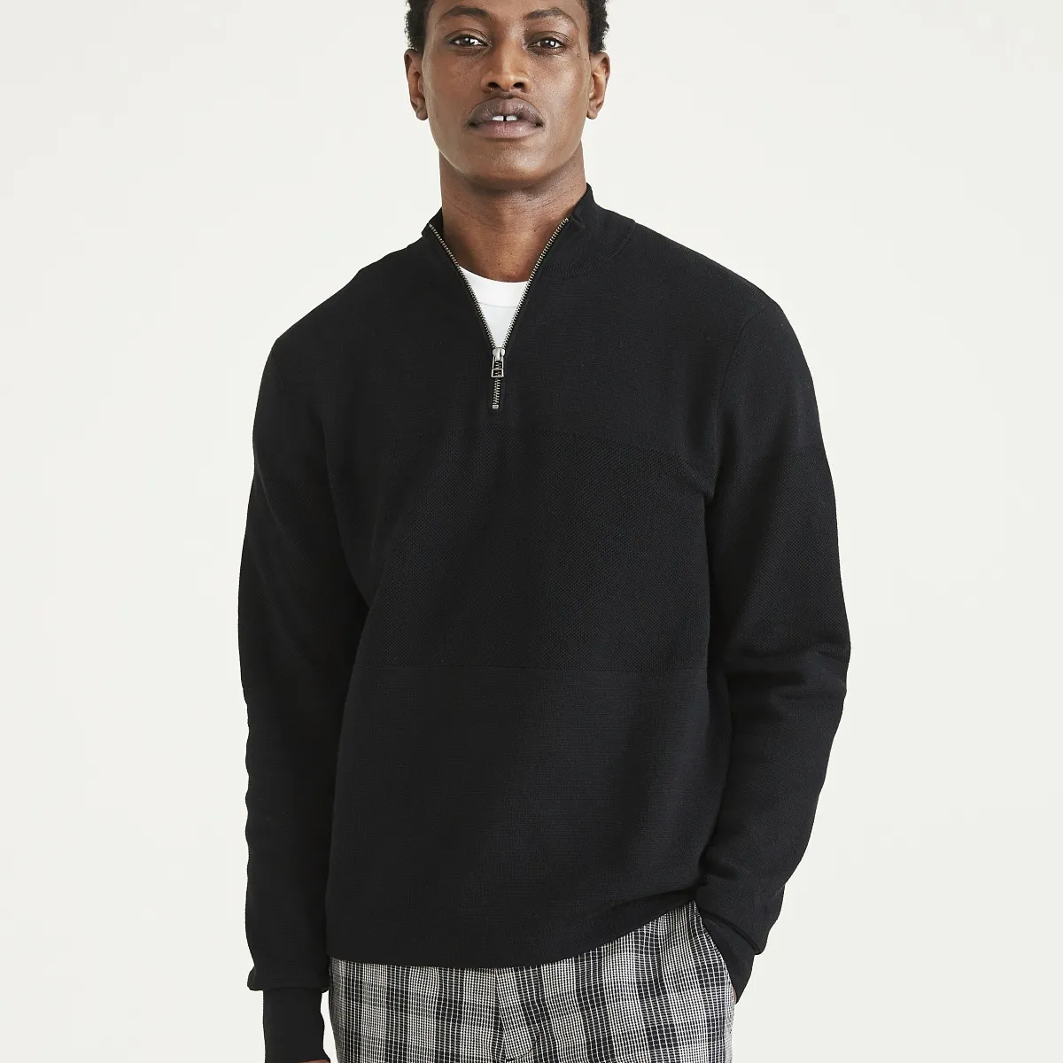 DOCKERS - Sweater 14 Zip Beautiful Black