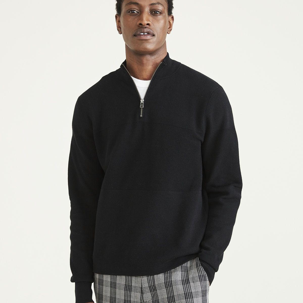 DOCKERS - Sweater 14 Zip Beautiful Black