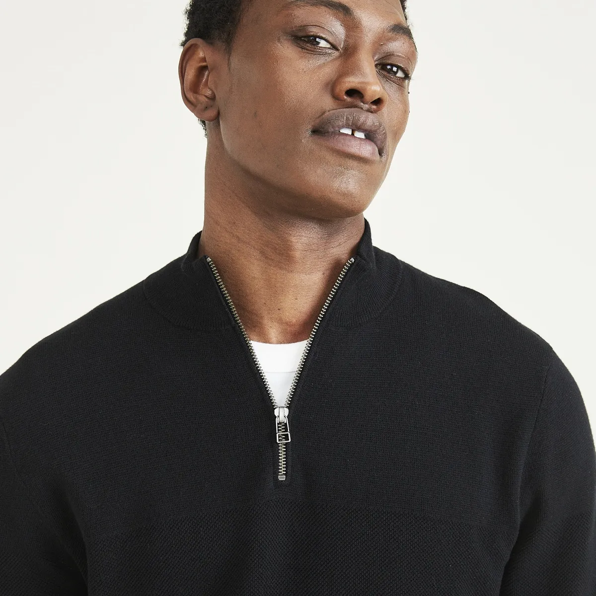 DOCKERS - Sweater 14 Zip Beautiful Black