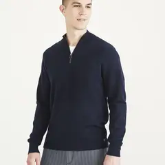 DOCKERS - Sweater 14 Zip Navy Blazer