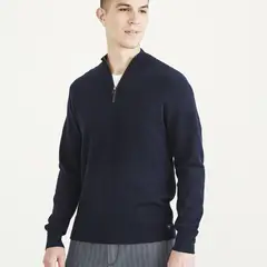 DOCKERS - Sweater 14 Zip Navy Blazer