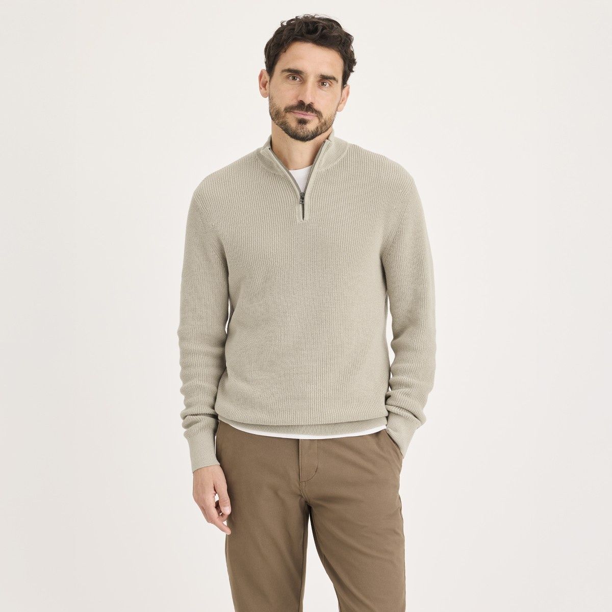 DOCKERS - Sweater 14 Zip Pure Cashmere