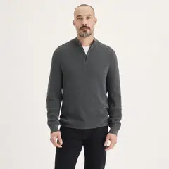 DOCKERS - Sweater 14 Zip Gray Heather