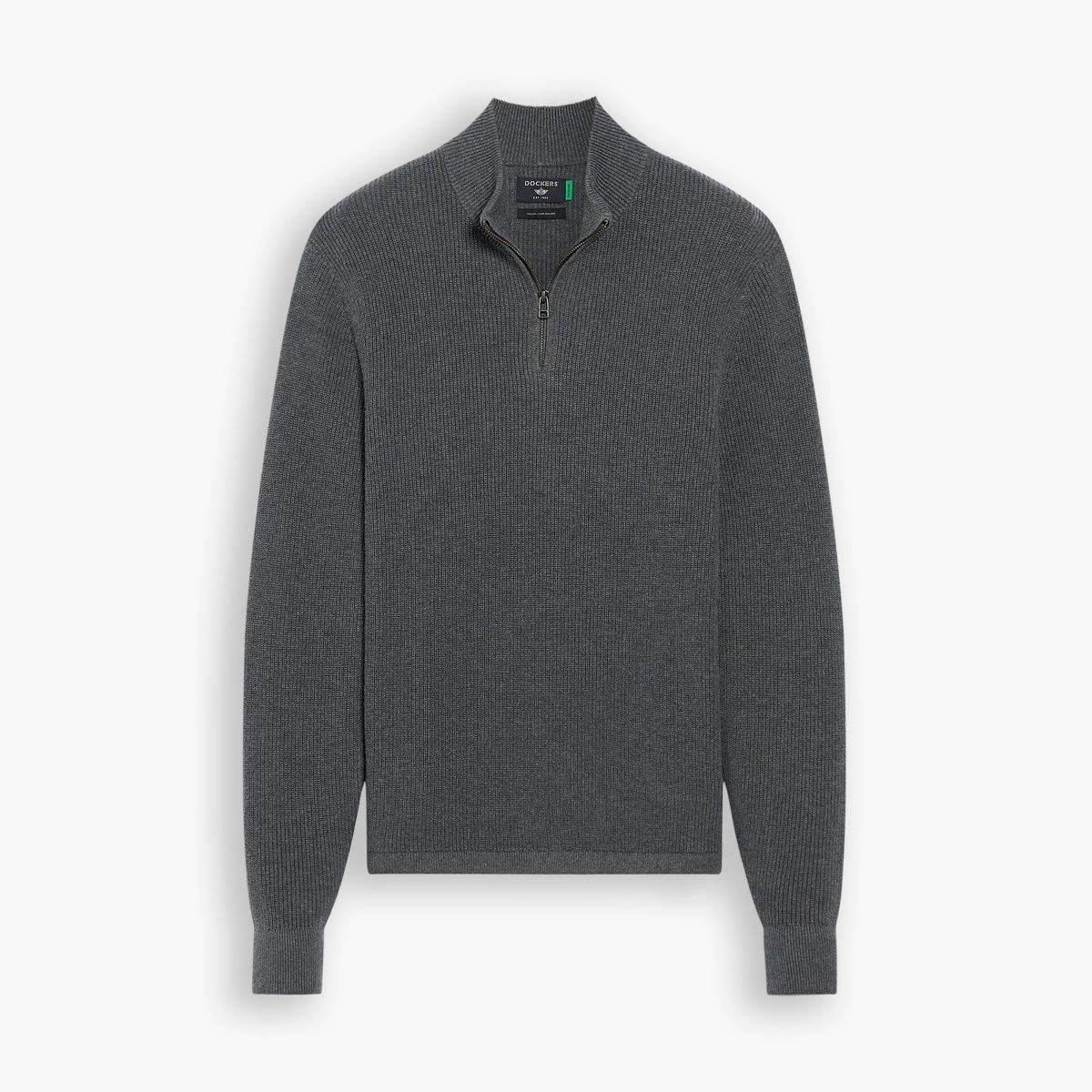DOCKERS - Sweater 14 Zip Gray Heather