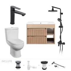 STRETTO - Pack Baño Pontevedra - Mueble + Sanitario + Grifería