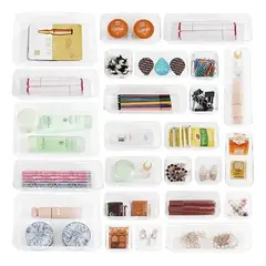 EVERSO - 25 Pcs Organizador Cajón Caja Multiuso En Oficina Escritorio