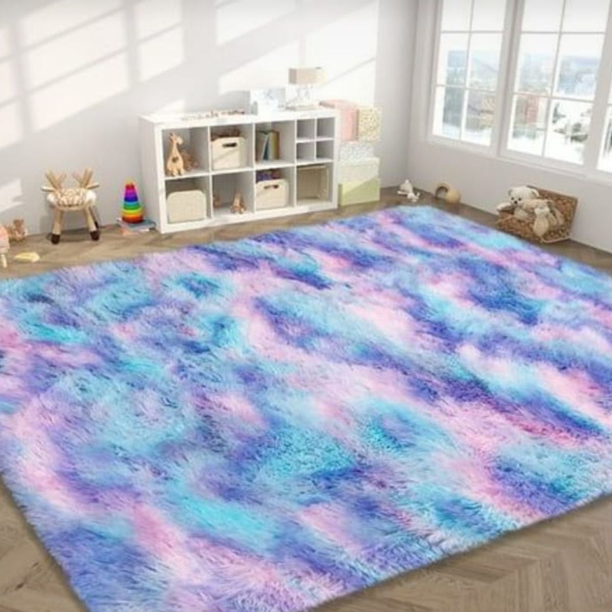 GENERICO - Alfombra Peluda 200x240 cm Antideslizante,  Zuliban