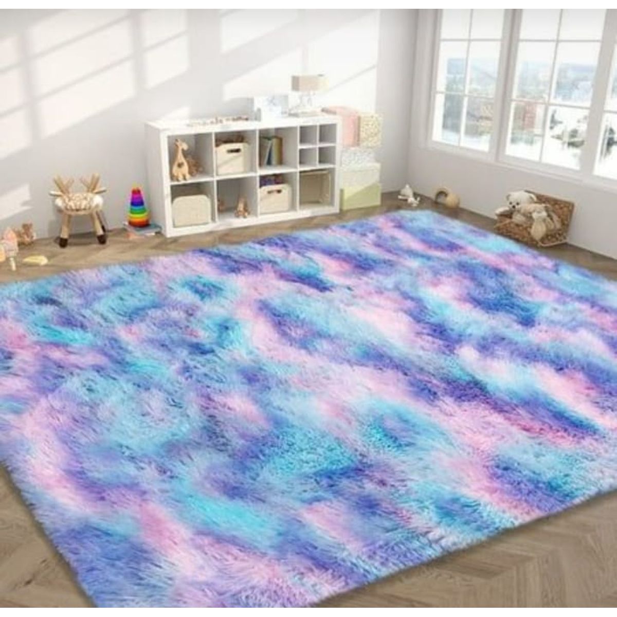 GENERICO - Alfombra Peluda 200x240 cm Antideslizante,  Zuliban