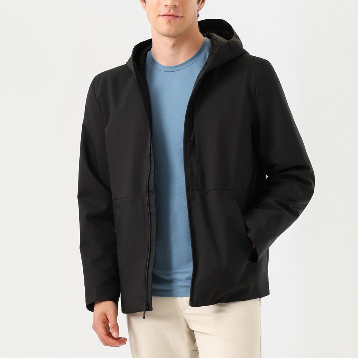 DOCKERS - Chaqueta Stretch Softshell Moder Hoodie Black