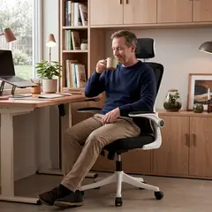 GLOBAL LATIN GROUP - Silla de Oficina Ergonómica con Reposacabezas y Soporte