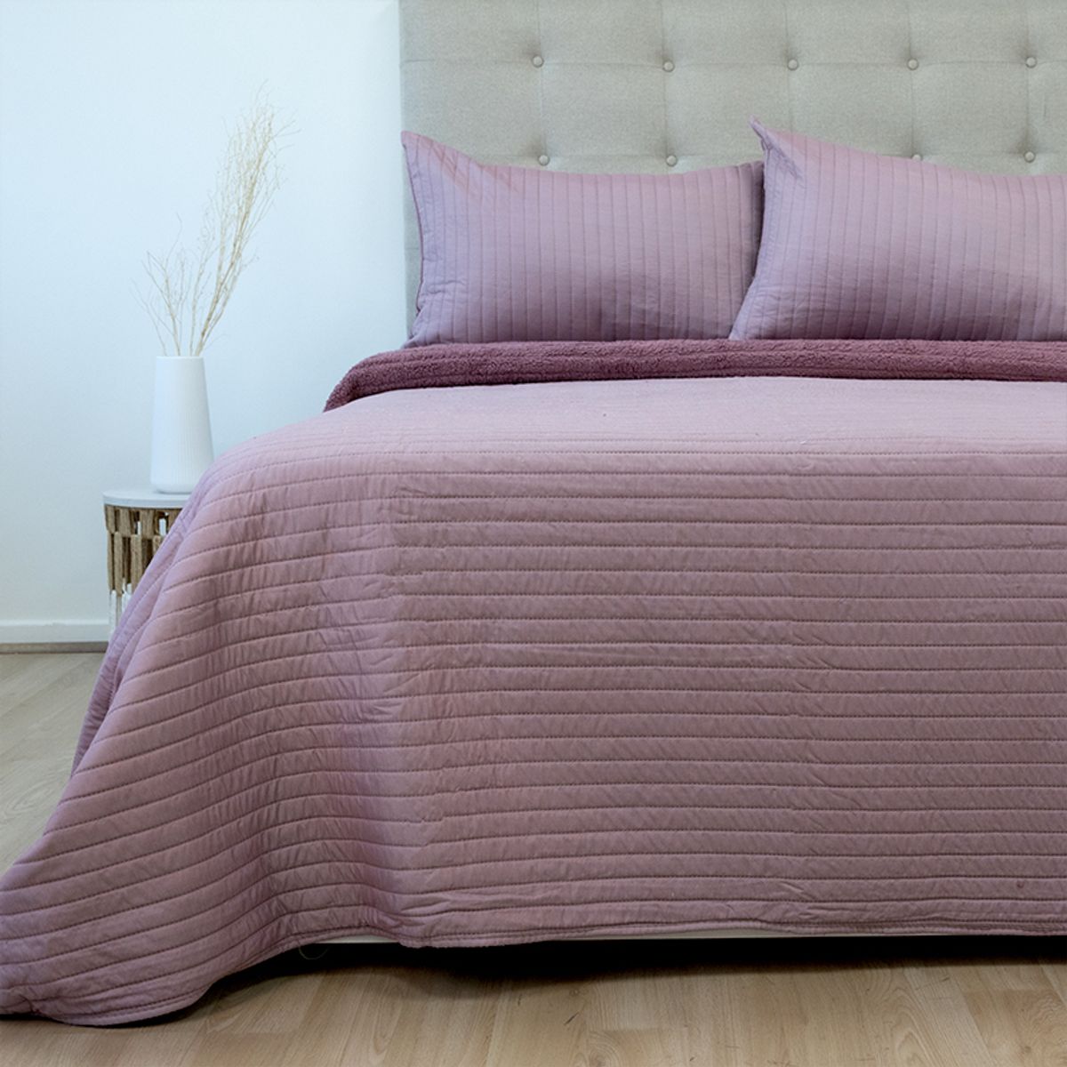 DORAL - CUBRECAMA QUILT HOTPRESS SENA CON SHERPA OBISPO DORAL 3 PLAZAS